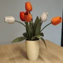 Vaas met tulpen